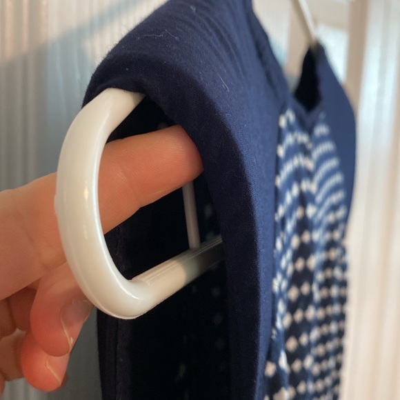 Vintage Style Navy Blue MIDI Sleeveless Dress - Picture 6 of 8